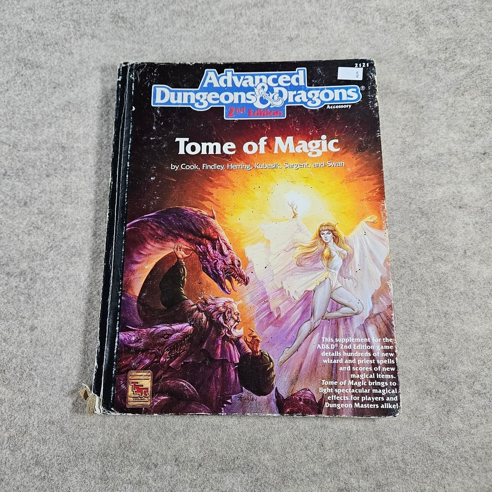 AD&D Tome of Magic Advanced Dungeons and Dragons D & D 2nd Edition